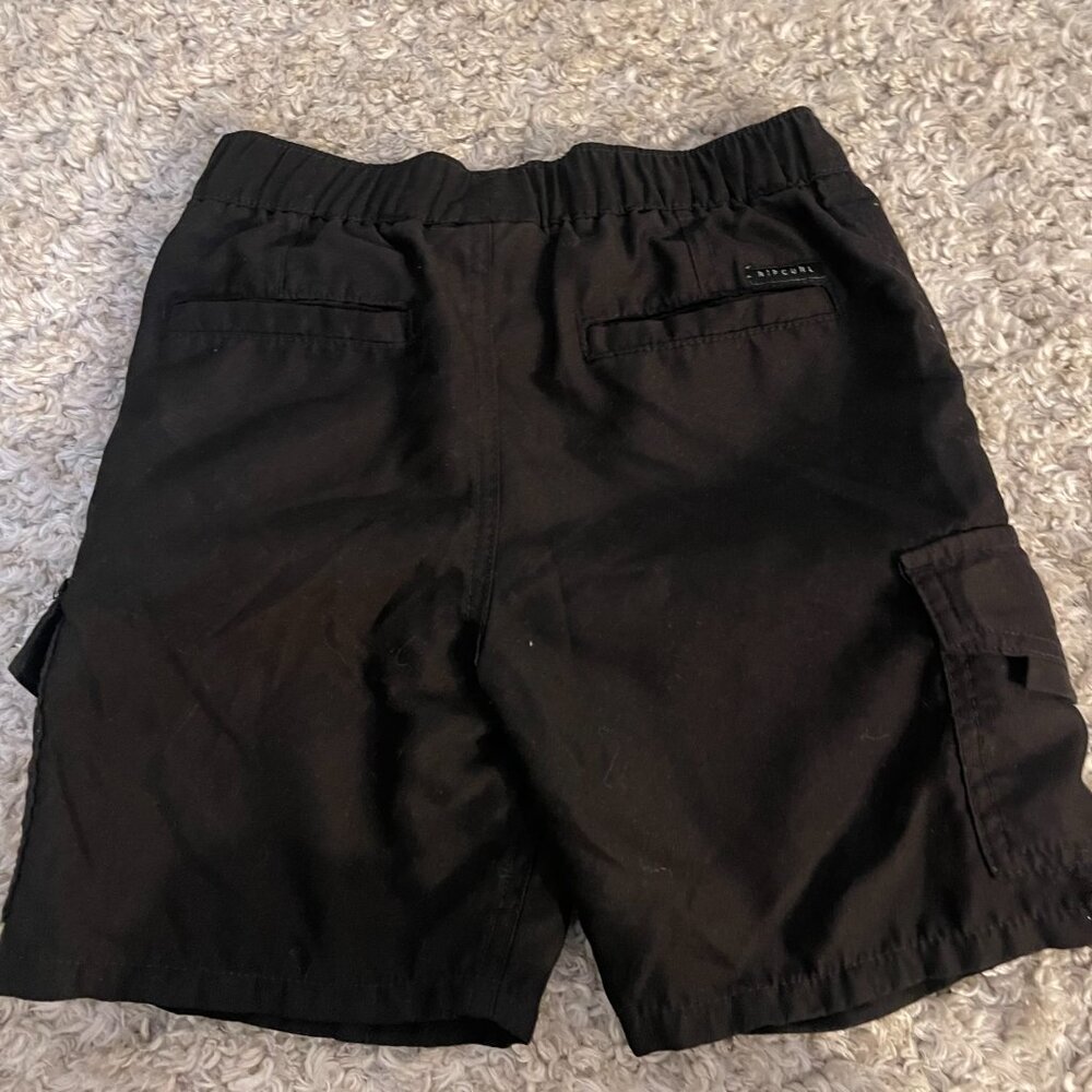Rip Curl Black Cargo Shorts Boys Size 4 - Picture 6 of 8